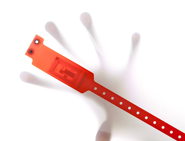 Red colored RFID wrist band